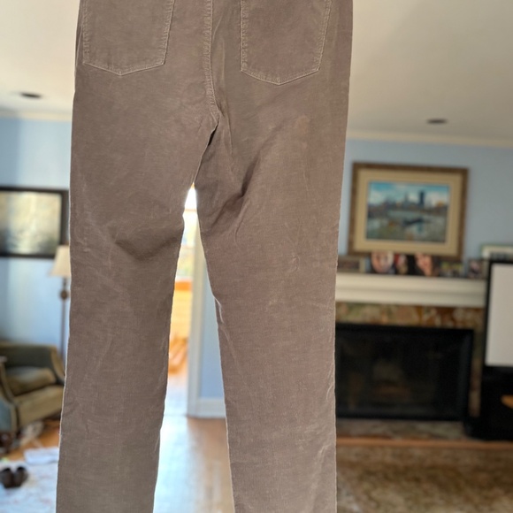 Talbots Simply Flattering 5-Pocket Women’s Pants 12 Gray Corduroy Stretch - Picture 2 of 2